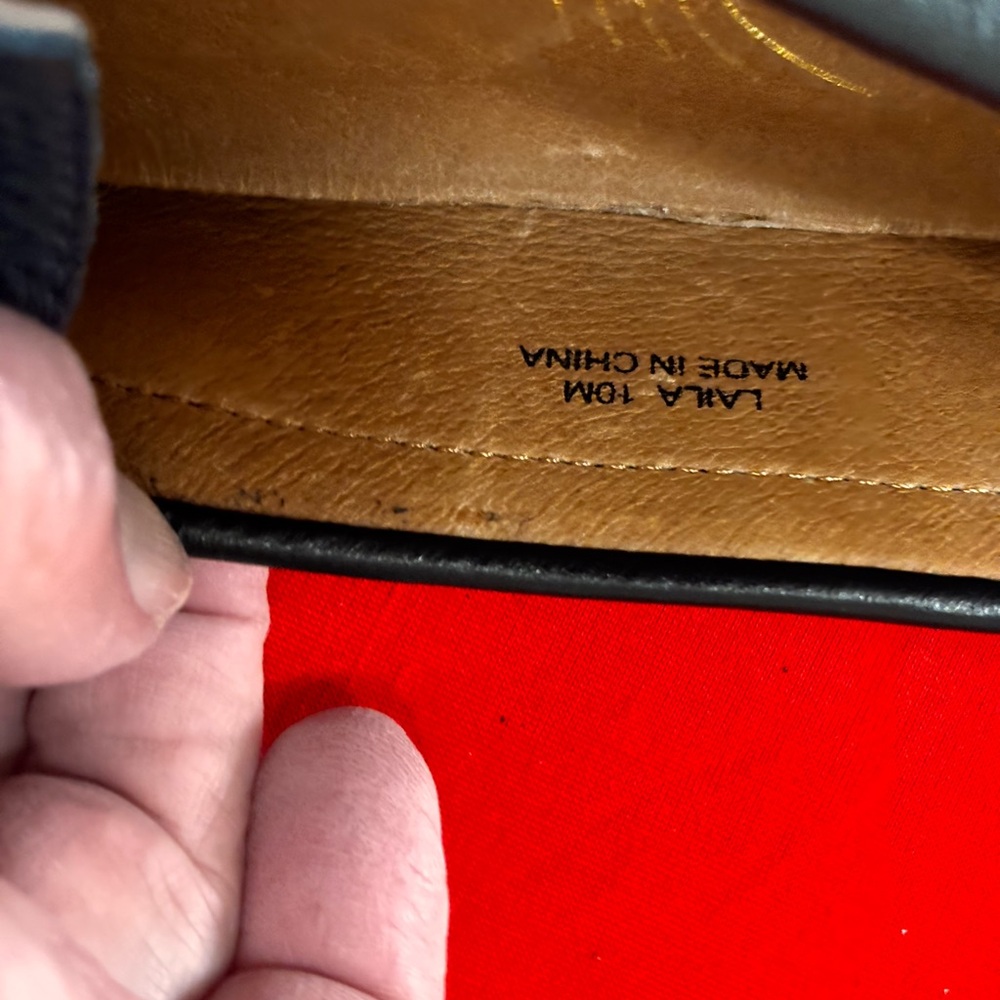 Sudini NavyLeather Loafers size 10 - Picture 6 of 7